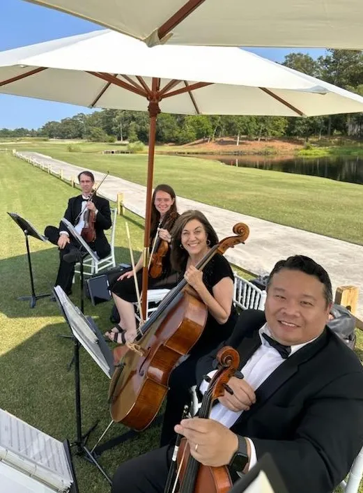 Chris performing solo on deck